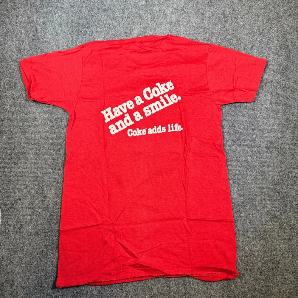 1980s Thailand Coca-Cola Double-Sided Shirt Sport-T Stedman Single Stitch New